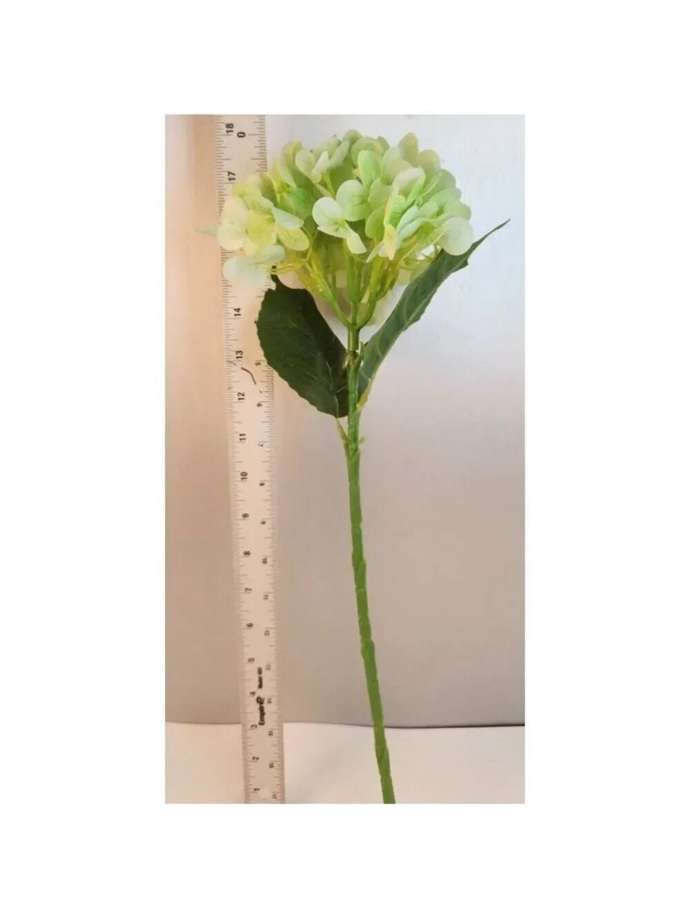 Light Green Hydrangea Stem Artificial Silk Flower Spring Wedding Decor
